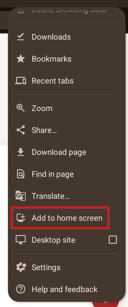 Chrome toevoegen