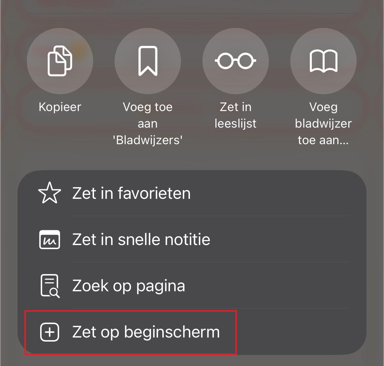 Safari stap 3
